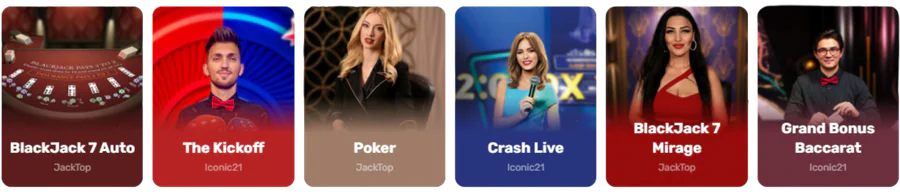 Live dealer casino games