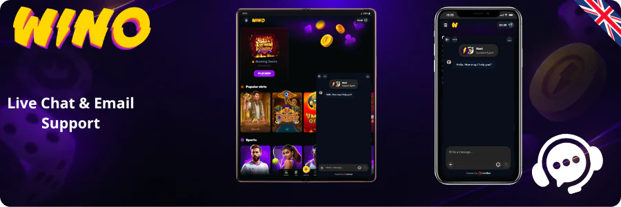 Live Chat & Email Support