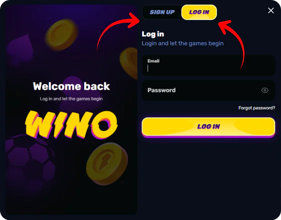 Log in or sign up to your account