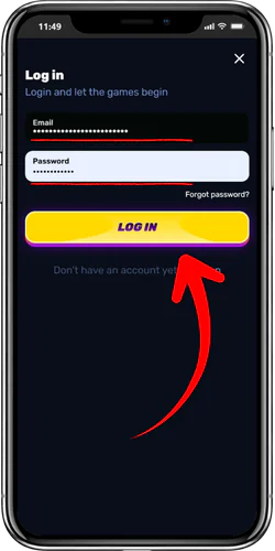 Casino account registration details