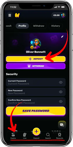 Your casino player profile